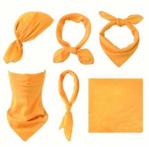 Custom square Cotton Printed <b>Small</b> Handkerchief Cotton Polyester square Bandana for Outside Sport - Product Image 5