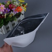 Sacs d'emballage refermables/doypack en Mylar pour aliments, sacs de rangement noirs mats, sachets autoportants/sacs de sécurité en aluminium pour bonbons, 100 unités