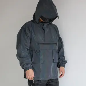Giacca di Chargo riflettente colorata giacca tattica a vento funzionale larga Multi-tasca