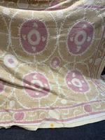 Tissu vintage à imprimé cachemire 150 g/m² en fil peigné, textile floral persan traditionnel, tissu ethnique classique pour robes féminines
