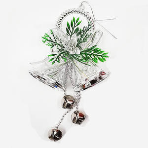 Venta al por mayor, recién llegados, campanas de árbol de Navidad de plástico colgantes para interiores, decoraciones de campanas de Navidad personalizadas - Product Image 2