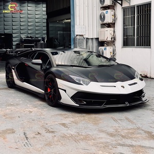 Kit de Carrocería SVJ Style en Fibra de Carbono Parcial para Lamborghini Aventador LP700 LP720, Parachoques Delantero, Alerón Trasero, Faldones Laterales, Cubierta del Motor - Product Image 4