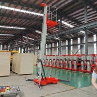 Plateforme élévatrice hydraulique mobile compacte à colonne unique en alliage d'aluminium, élévatrice verticale flexible pour une personne