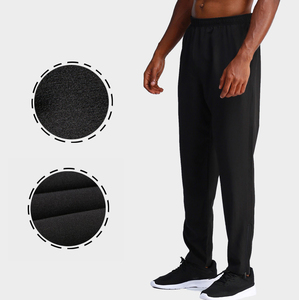 <span class=keywords><strong>Pantaloni</strong></span> lunghi personalizzati <span class=keywords><strong>pantaloni</strong></span> sportivi <span class=keywords><strong>in</strong></span> poliestere <span class=keywords><strong>con</strong></span> <span class=keywords><strong>fondo</strong></span> <span class=keywords><strong>con</strong></span> cerniera <span class=keywords><strong>pantaloni</strong></span> sportivi Slim da jogging neri all'ingrosso - Product Image 3