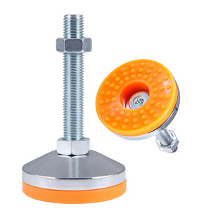 Pieds de nivellement robustes réglables en acier avec vis, diamètre de base 40mm 50mm 60mm, base en caoutchouc M12 M14 M16 pour meubles - Product Image 3