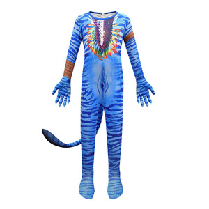 ชุดคอสเพลย์ซูเปอร์ฮีโร่บลูแมน ชุดจั๊มสูทสีน้ำเงิน พร้อมหาง สำหรับเด็กผู้ชาย ชุดเต็มสำหรับฮาโลวีน - Product Image 2