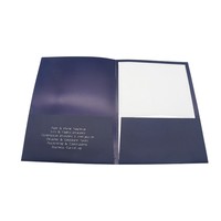 Personnalisation professionnelle gratuite : Dossier de présentation scolaire et de bureau avec fente pour cartes de visite, impression UV, marque