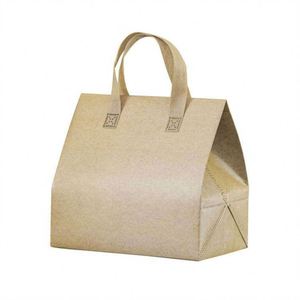 Custom Logo Lunch Cooler Tote Reusable Insulation Foil Non Woven Fabrics Grocery Shopping Food Delivery Insulated Thermal Bags - Product Image 1