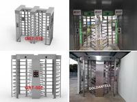 Acero inoxidable puerta industrial bidireccional seguridad automática paso torniquete proveedor control de acceso con RFID