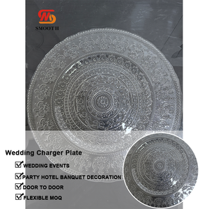 Assiette Ronde Transparente pour Mariage, Gravure Personnalisée, Vente Directe Usine LEDA pour Événements, Fêtes et Hôtels - Product Image 3