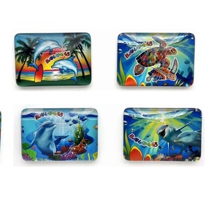 Recuerdos de Viaje Promocionales de las Bahamas, Imán 3D con Diseño de Playa Oceánica, Decoración Artística para el Hogar, Imanes para Refrigerador de Vidrio - Product Image 4