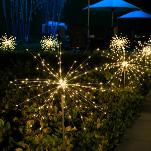 Luces solares para jardín con forma de diente de león, decoración LED para exteriores, con panel solar para iluminación de caminos de jardín. - Product Image 3