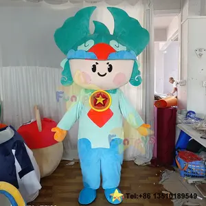 Funtoys Fuwa fantasia de mascote personalizada para meninos e meninas, carpa com nuvens auspiciosas, cosplay, publicidade de Halloween e carnaval, desenho animado para adultos