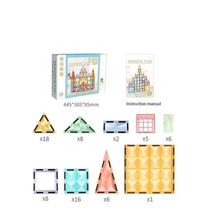 Bloques Magnéticos Multiusos, Juego de Construcción de Pistas de Canicas, Juguete Educativo DIY, Desarrolla Habilidades Matemáticas, Físicas, Creatividad e Imaginación - Product Image 6