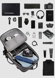 Hot Sale New PU Multi-functional <strong>Travel</strong> Bags Men Business Waterproof Laptop <strong>Backpack</strong> With USB - Product Image 5