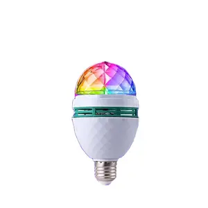 Mini bombilla LED giratoria de colores RGB para DJ, efecto de escenario, fiesta, discoteca, Bar, KTV, ambiente Rock, proyector de cristal