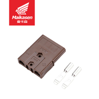 Conector de Batería Eléctrico para Montacargas SBS75X 2P en Color Gris Plateado/Negro/Marrón, con Terminal de Pin de 6AWG, en Oferta