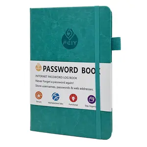 ELITE Supplier Internet Password Log Book Custom Cuaderno Libretas Agenda Cahiers Planner Dairy B6 PU Leather Journal