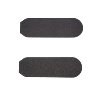 Lime à pieds professionnelle double face noire, à manche long, avec papier abrasif remplaçable, durable et portable, pour pédicure, vente en gros usine