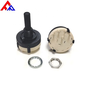 Nouveau commutateur rotatif isolé à 1 ou 2 pôles, à axe de rotation, 2-12 positions, en métal et plastique, 500V AC - Product Image 6