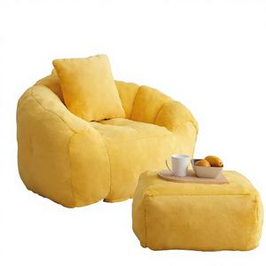 Asiento Otomano Tapizado en Terciopelo, Envasado al Vacío, para Apartamento o Villa, Diseño que Ahorra Espacio, MOQ 1 Pieza, Compra en Línea Sudáfrica - Product Image 1