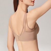 Haute qualité sans fil personnalisé demi-tasse col en V Sexy soutien Push up sans couture léger rembourré lissage réservoir soutien-gorge