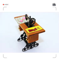Mini machine à coudre vintage en alliage, échelle 1/12, miniature pour maison de poupée, accessoires pour maison de poupée, accessoires pour maison de poupée antique, ML