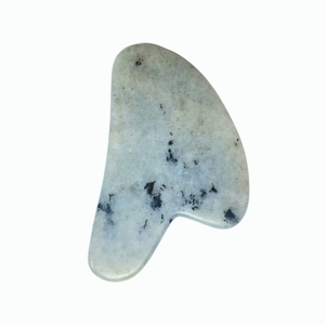 Planche Gua Sha en pierre naturelle polie à la main pour le massage des méridiens du visage et le remodelage de la peau - Product Image 2