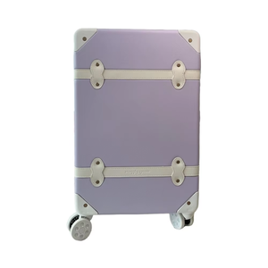 Set koper bepergian, koper troli, warna cerah, 15 "20", bagasi perjalanan, antiair, ungu, Vintage, PC - Product Image 1