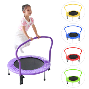 Trampolín Individual Económico <span class=keywords><strong>para</strong></span> Niños Pequeños, Cubierta Protectora Interior de Malla <span class=keywords><strong>Elástica</strong></span>, Mini Trampolín Plegable <span class=keywords><strong>para</strong></span> Bebés y Niños - Product Image 1