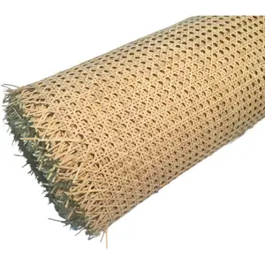 Top Quality Natural Mesh Rattan Cane Webbing Roll Woven Bleached Webbing Cane Rattan Roll Natural Color Rattan Roll Natural