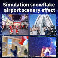 Machine à neige électrique 3000W pour les activités de plein air de Noël Télécommande avec étui de vol inclus