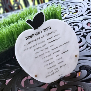 Acrylic Tabletop đá cẩm thạch lucite Apple cho Rosh hashanah-judaica - Product Image 6