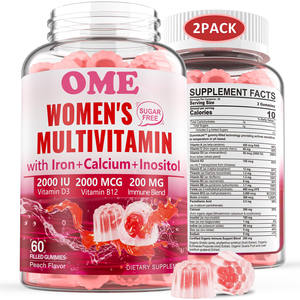 Kadın metillenmiş Multivitamin Gummies: A, C, D, K, B12, demir, Folate, Inositol vitaminleri-cilt, saç, enerji, bağışıklığı destekler - Product Image 1