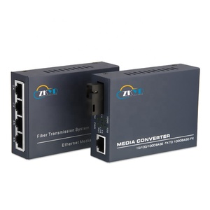 Bộ Chuyển Đổi Phương Tiện 10/100/1000M 1 Cổng Sợi + 1/4 Cổng RJ45 Gigabit RJ45 Sang Ethernet Bộ Chuyển Đổi Phương Tiện Sợi Quang - Product Image 3