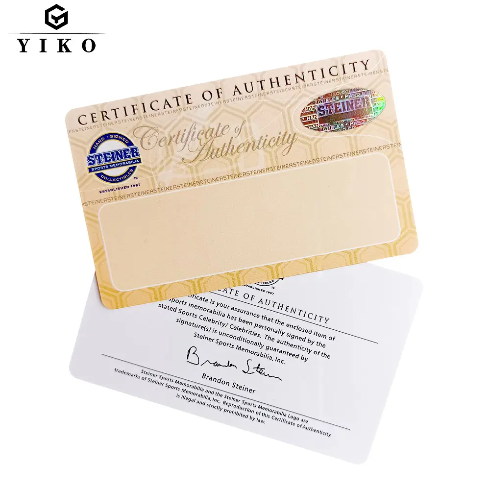 맞춤형 위조 방지 홀로그램 스탬핑 명함 스팟 보이지 않는 UV 보안 인쇄 라이센스 보안 PVC 카드
