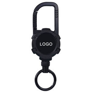 Logo personalizzato resistente resistente resistente filo magnetico retrattile retrattile moschettone portachiavi per pesca all'aperto - Product Image 1