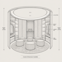 Ensemble de meubles de chambre à coucher de luxe pour chambre principale et hôtel avec armoire, commode, rangement, lit king size, design moderne