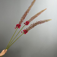 Lys artificiel queue de renard 113 cm, fleur sauvage artificielle Eremurus à longue tige pour la décoration de la maison, du bureau, de l'hôtel, des mariages, des vases, vente en gros