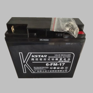 แบตเตอรี่ตะกั่วกรดปิดผนึก KSTAR 6-FM-17การบำรุงรักษา17Ah 12V เก็บพลังงานฟรี - Product Image 3