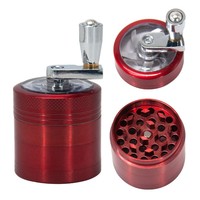 Broyeur à herbes de 50 mm, broyeur à tabac, broyeur manuel à herbes en métal à 4 couches, moulin à épices, accessoires pour fumer