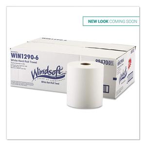 Windsoft Lot de 6 Distributeurs Commerciaux Blancs pour Serviettes en Papier Durcissées 8 po x 800 pi, Serviettes Jetables 8 po x 800 pi par Rouleau - Product Image 4