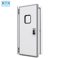 Porte de chambre froide isolée à charnières MTH avec fenêtre d'observation, joint chauffant, verrou de sécurité d'évacuation, pour chambre froide de plain-pied, taille personnalisée