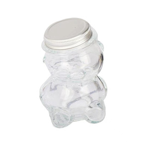 50ml 80ml 300ml Vente en gros Mignon pot à bonbons en forme d'ours en peluche Mini bouteille à bonbons Créative bouteille de gelée de fruits avec couvercle à vis - Product Image 1