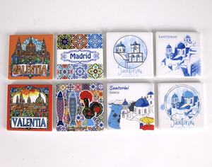 Aimant de réfrigérateur en céramique avec logo personnalisé, souvenir de voyage Sorrento <span class=keywords><strong>Valentia</strong></span> Madrid, aimant de réfrigérateur en porcelaine 3D, cadeau décoratif pour la maison - Product Image 6