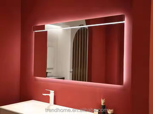 Gỗ rắn mà không cần sơn tủ phòng tắm thông minh gương Wall-Mount treo tủ đồ nội thất Set cho ăn uống khách sạn <span class=keywords><strong>vantiy</strong></span> - Product Image 5