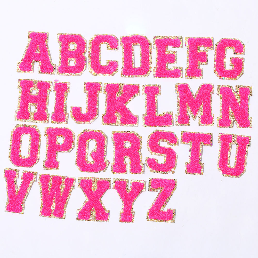 Alphabet rose fluo (A-Z)