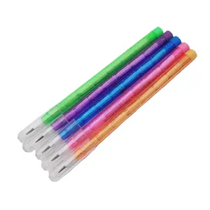 Classroom Rewards Prizes Stationery Gifts Clear Glittering Push Up Lead Multi Point Stackable Push Pencil