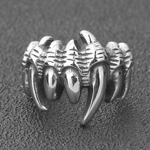 Anillo de Garra de Acero de Titanio de 21MM con Diseño Punk de Animal del Zodíaco para Joyería de Fiesta - Product Image 2