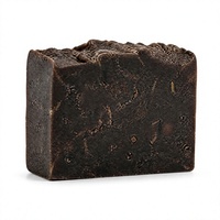 Savon noir africain artisanal, savon solide pour le visage et le corps, contrôle du sébum, étiquette privée, 100g